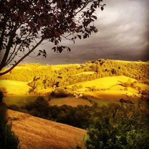 Ciel oragé depuis la terrasse